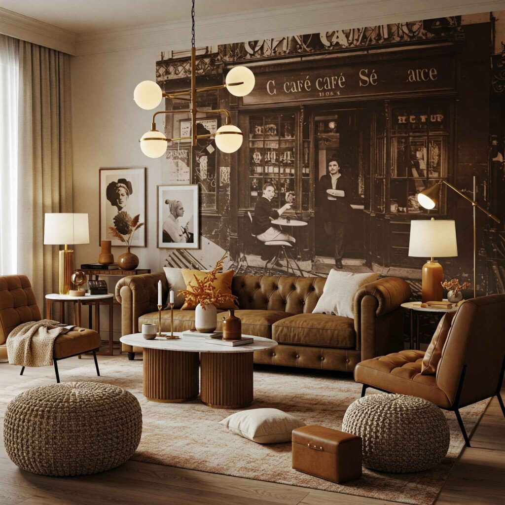 Parisian Café Luxe Living Room Parisian Café Luxe Living Room