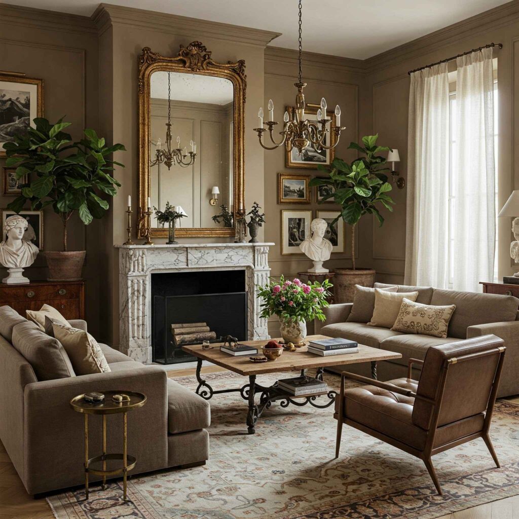 Vintage Aristocrat Glam Living Room Vintage Aristocrat Glam Living Room