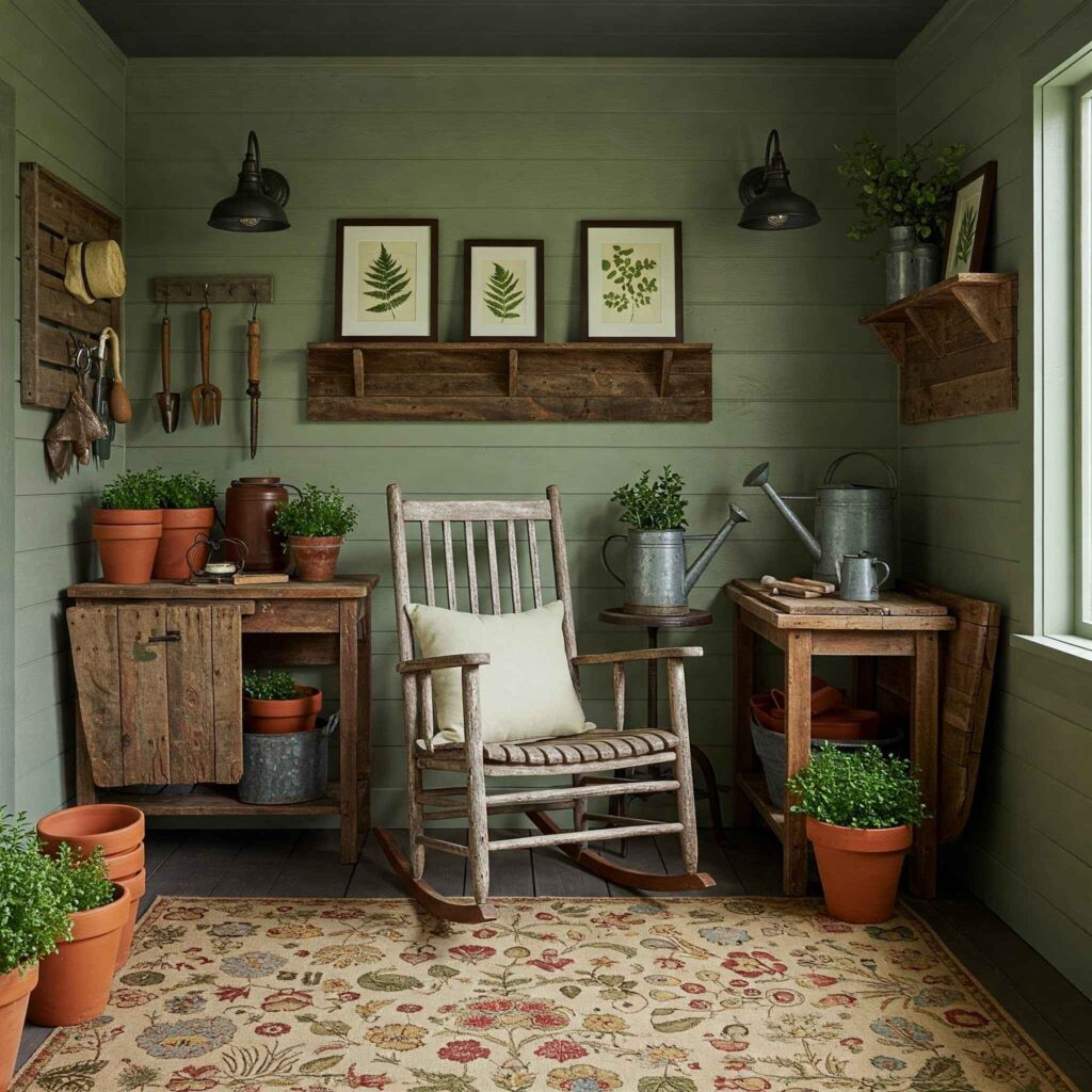 Rustic Garden-Inspired Porch Corner Rustic Garden-Inspired Porch Corner