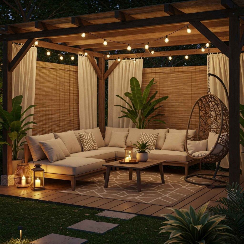 Cozy Pergola Lounge Retreat Cozy Pergola Lounge Retreat