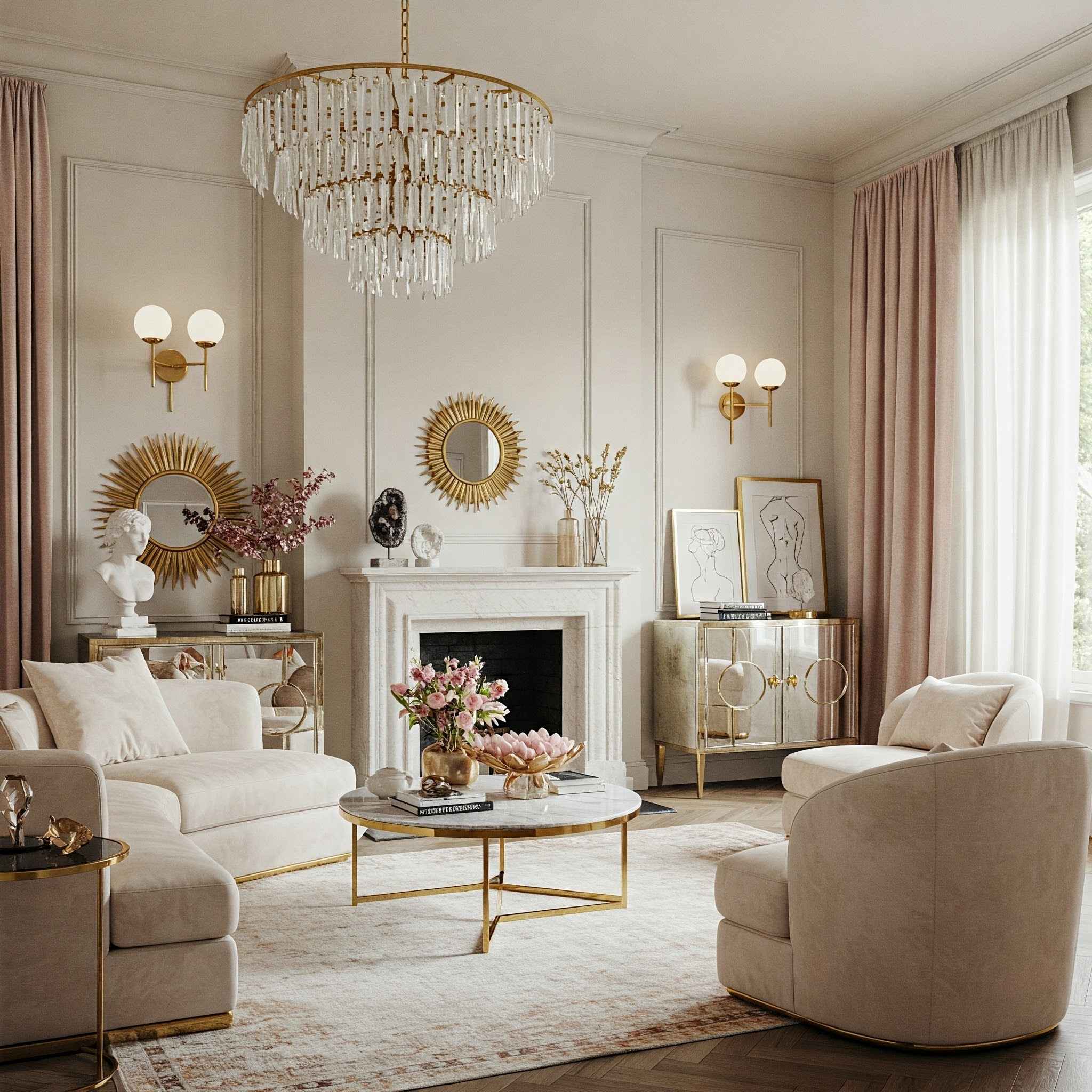 Blush & Gold Glam Salon Blush & Gold Glam Salon