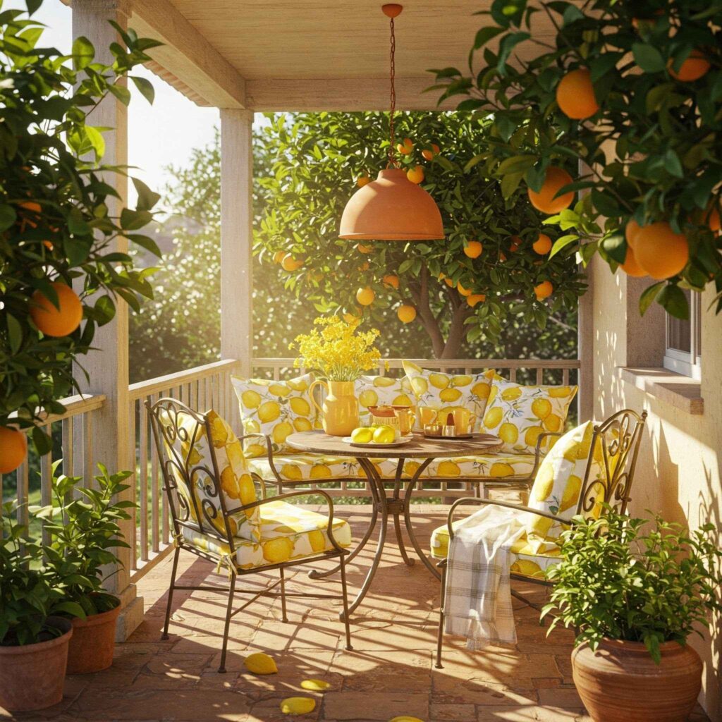 Mediterranean Citrus Porch Retreat Mediterranean Citrus Porch Retreat