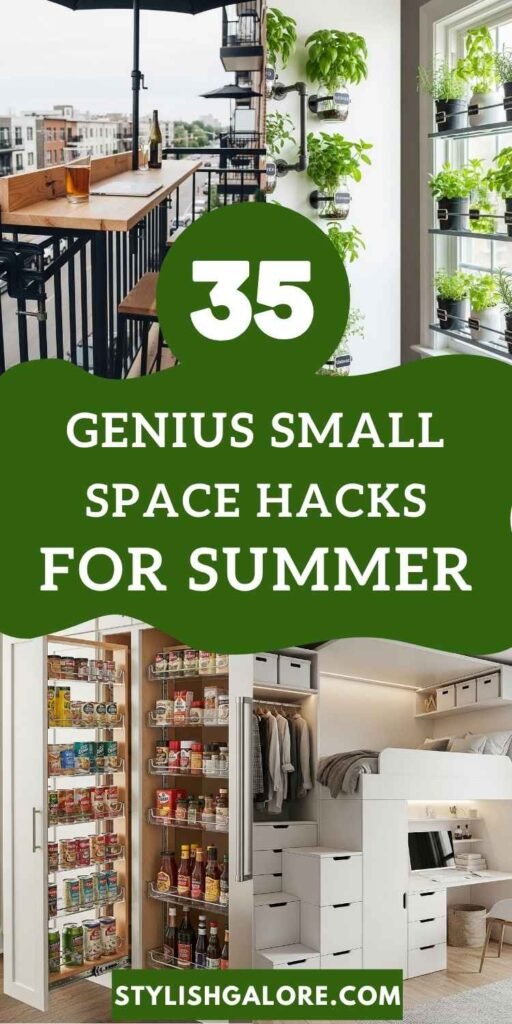 Genius Small Space Hacks For Summer
