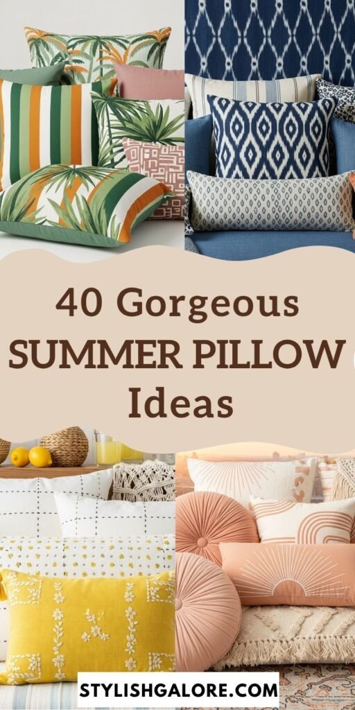 Gorgeous Summer Pillow Combinations