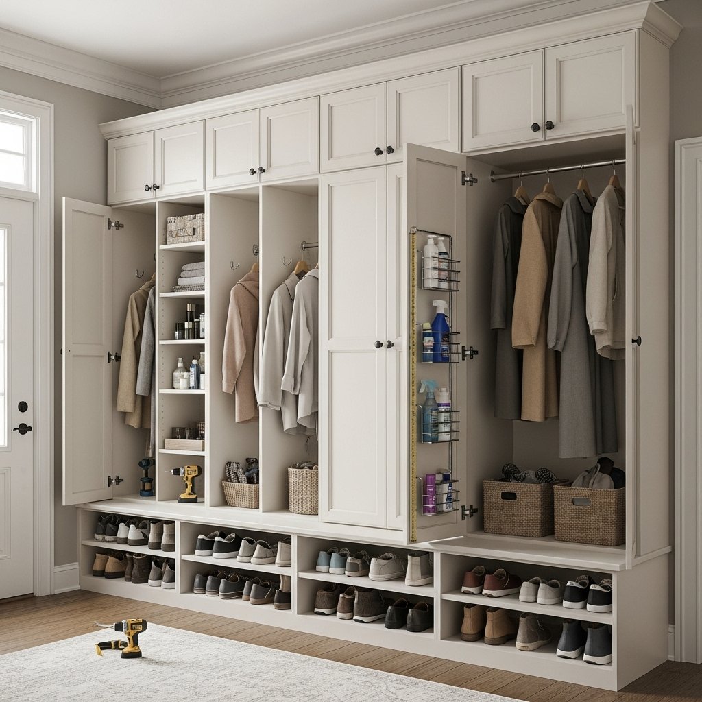The Floor-to-Ceiling Mudroom System