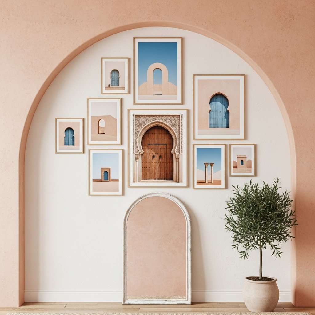 Arched Oasis: A Moroccan-Inspired Gallery Wall