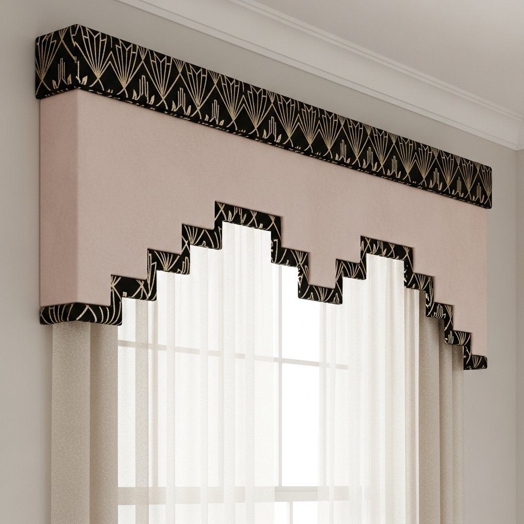 Geometric Stepped Cornice