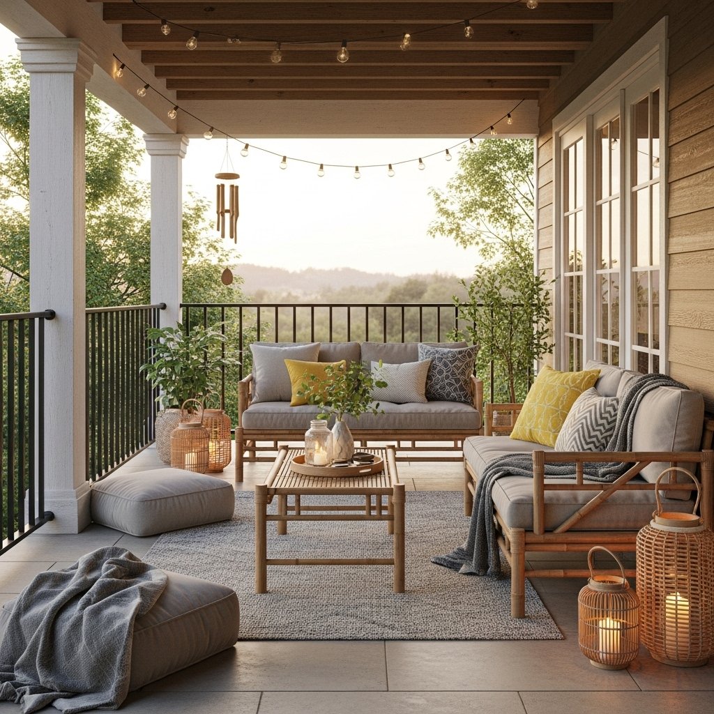 Natural Woven Floor Lanterns