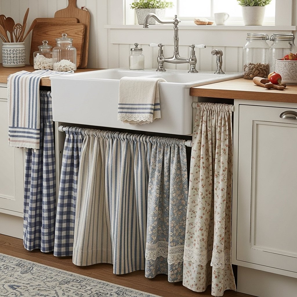 Vintage Ruffled Sink Skirt Set