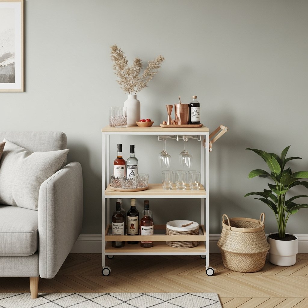 The Scandinavian-Style Bar Cart