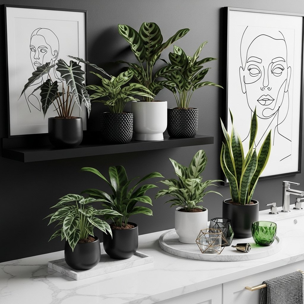 Monochrome Leaf Lounge