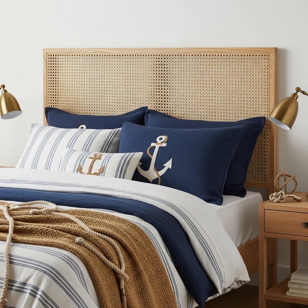 The Maritime Cane Panel Headboard