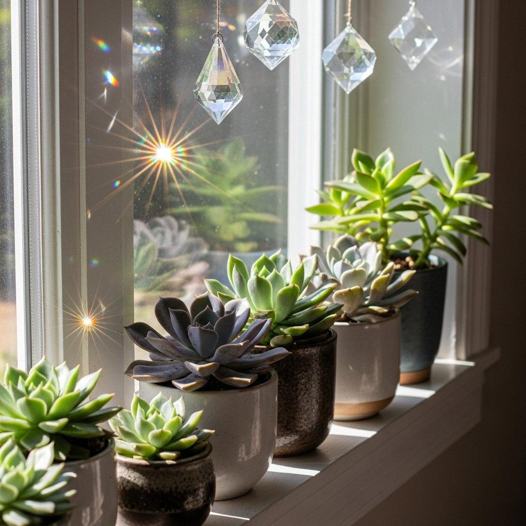 Sun-Kissed Succulent Window
