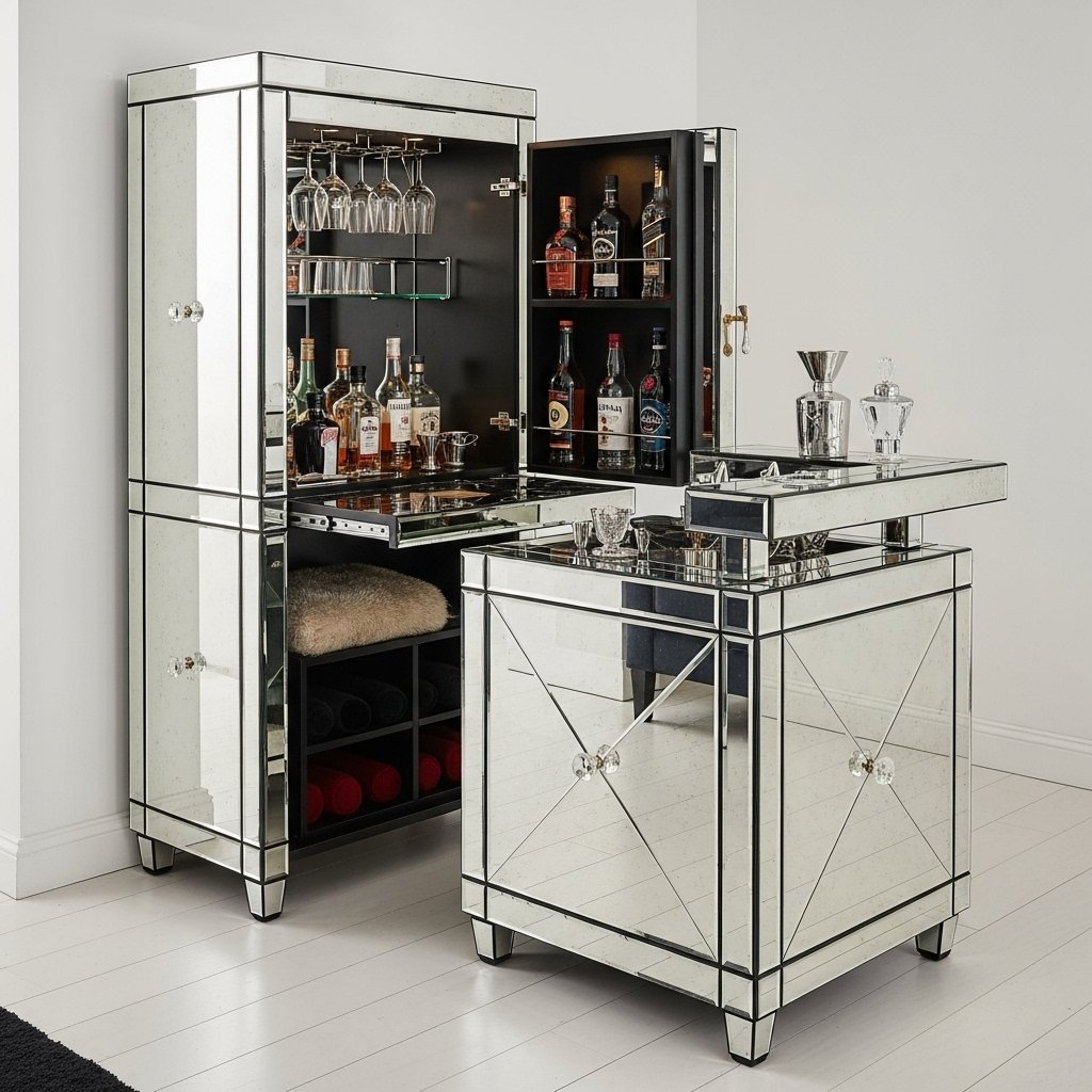 The Dazzling Mirrored Bar Set