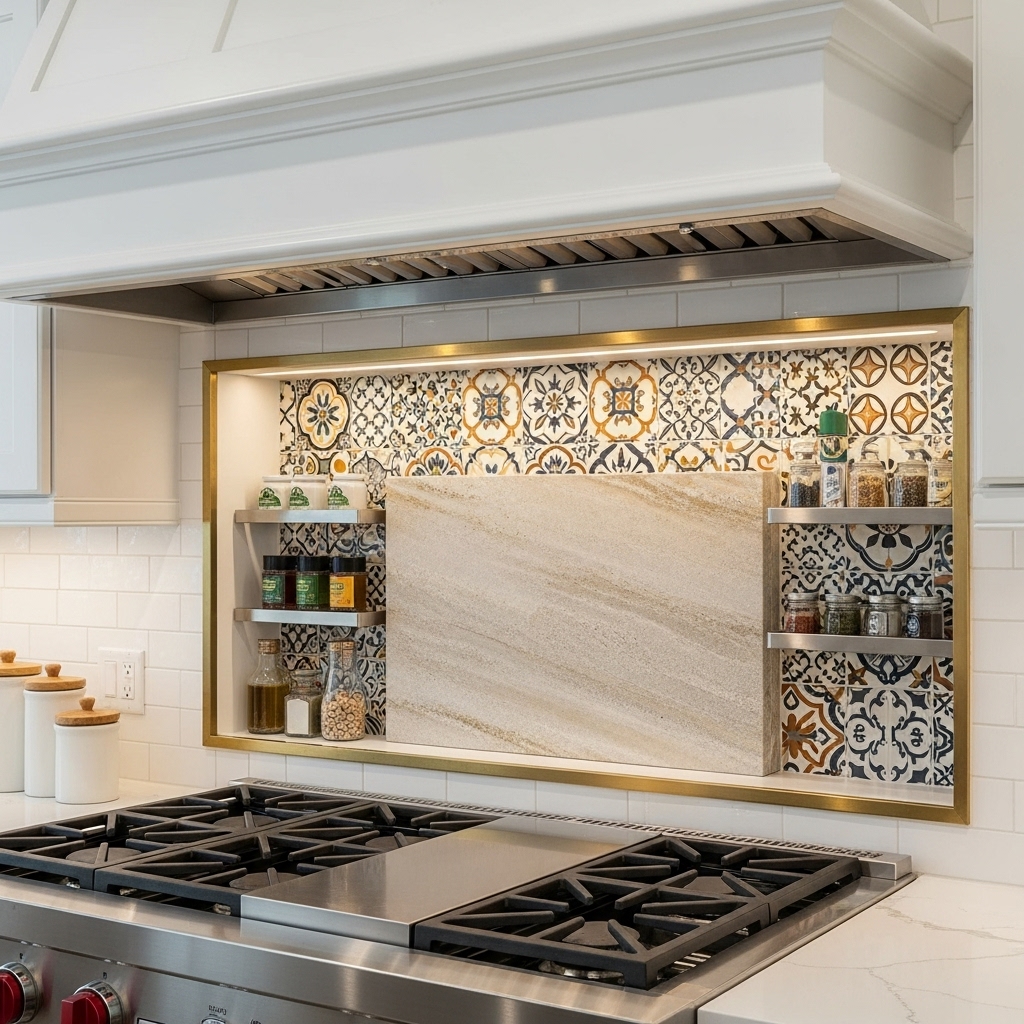 Hidden Spice Niche Backsplash Hidden Spice Niche Backsplash