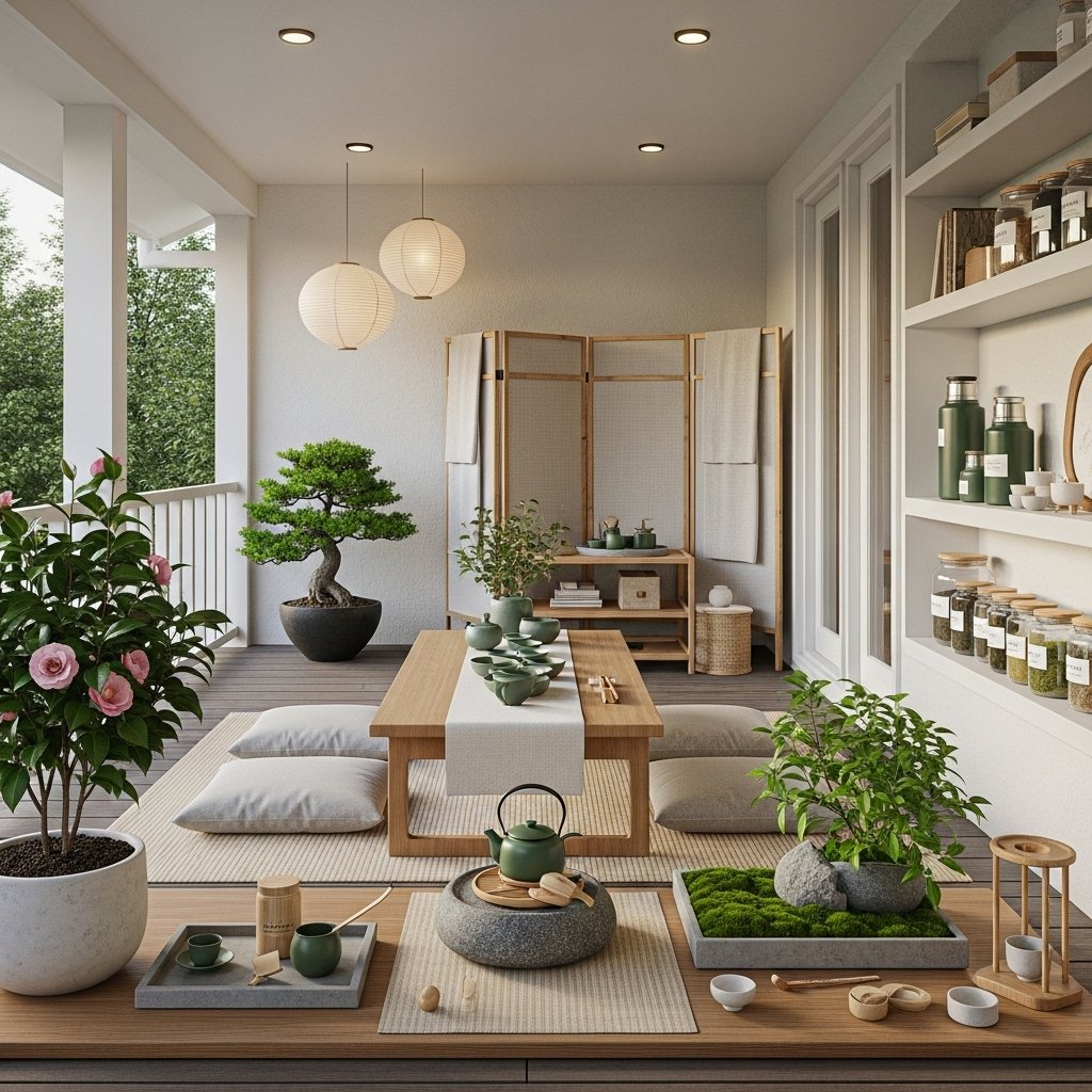 Zen Tea Garden Porch Retreat
