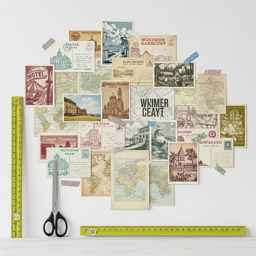 The Vintage Postcard Collage