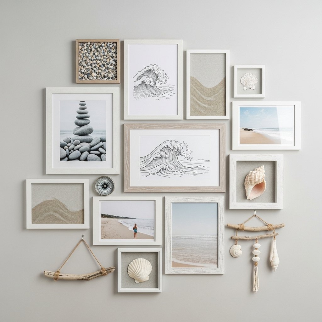 Coastal Calm: Seaside Serenity Gallery Wall