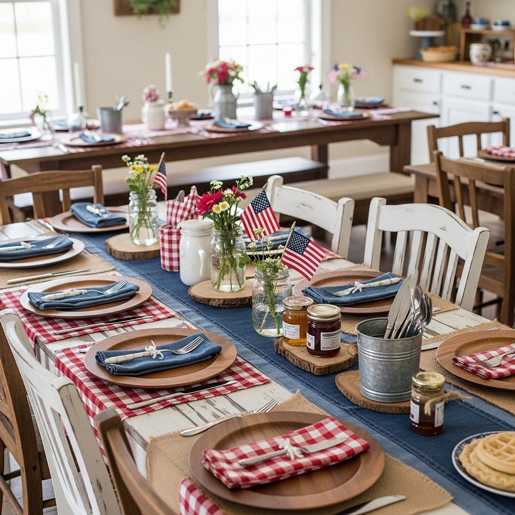 Rustic Farmhouse Layered Table