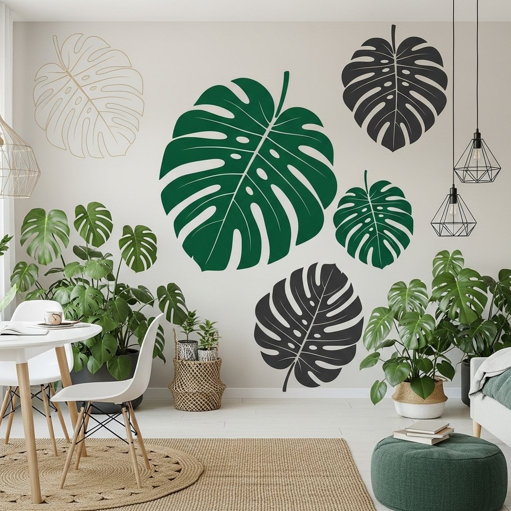 Graphic Botanical Silhouette Wall