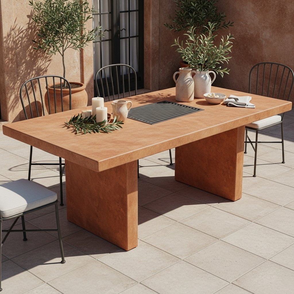 Terracotta Grill Dining Table
