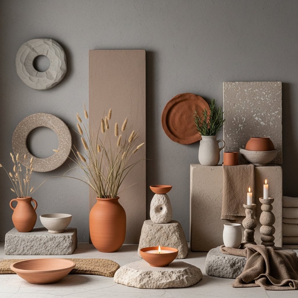 Terra Essence Stone Candle Scene