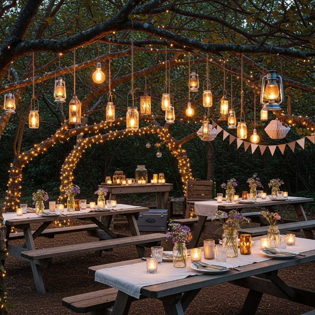 Rustic Picnic Light Garden