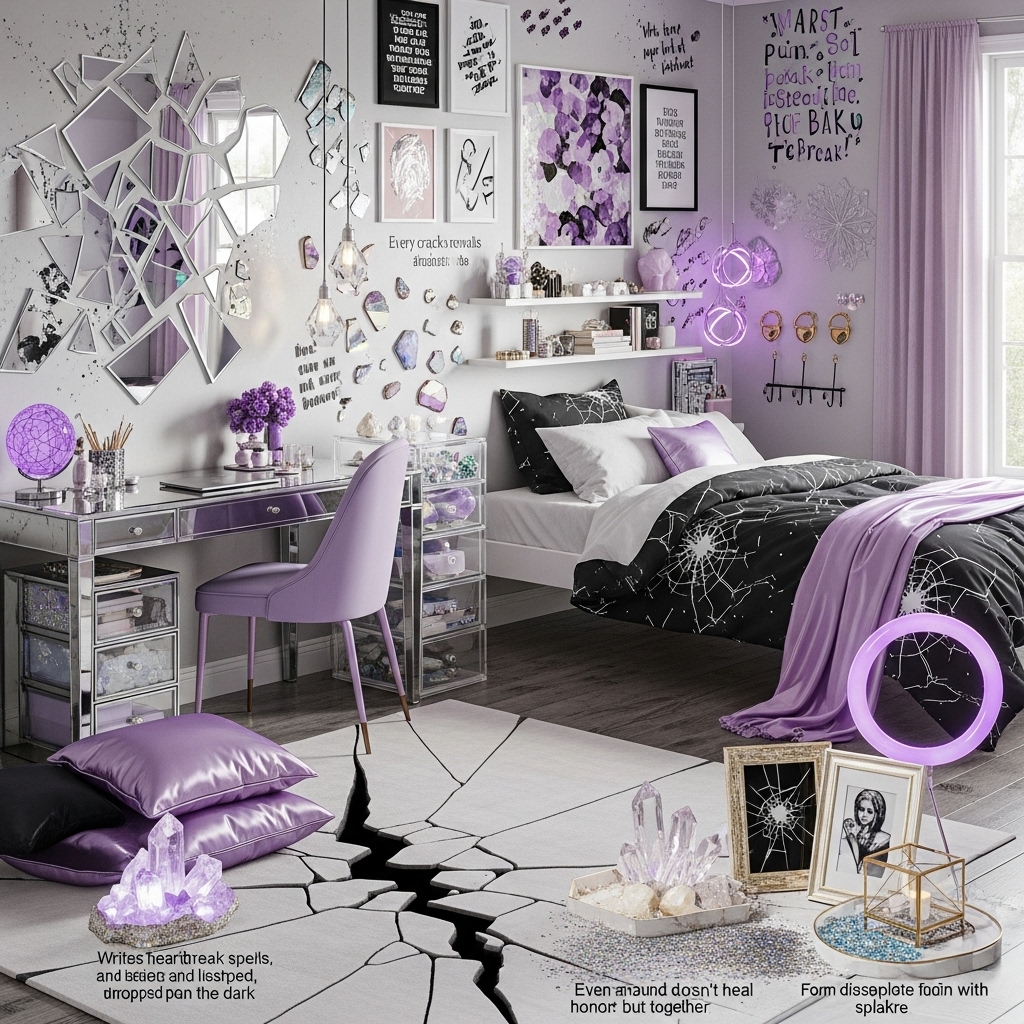 Cracked Crystal Grunge Bedroom Cracked Crystal Grunge Bedroom