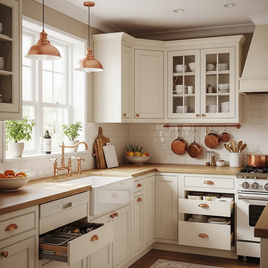 Cream & Copper Classic Kitchen Cream & Copper Classic Kitchen
