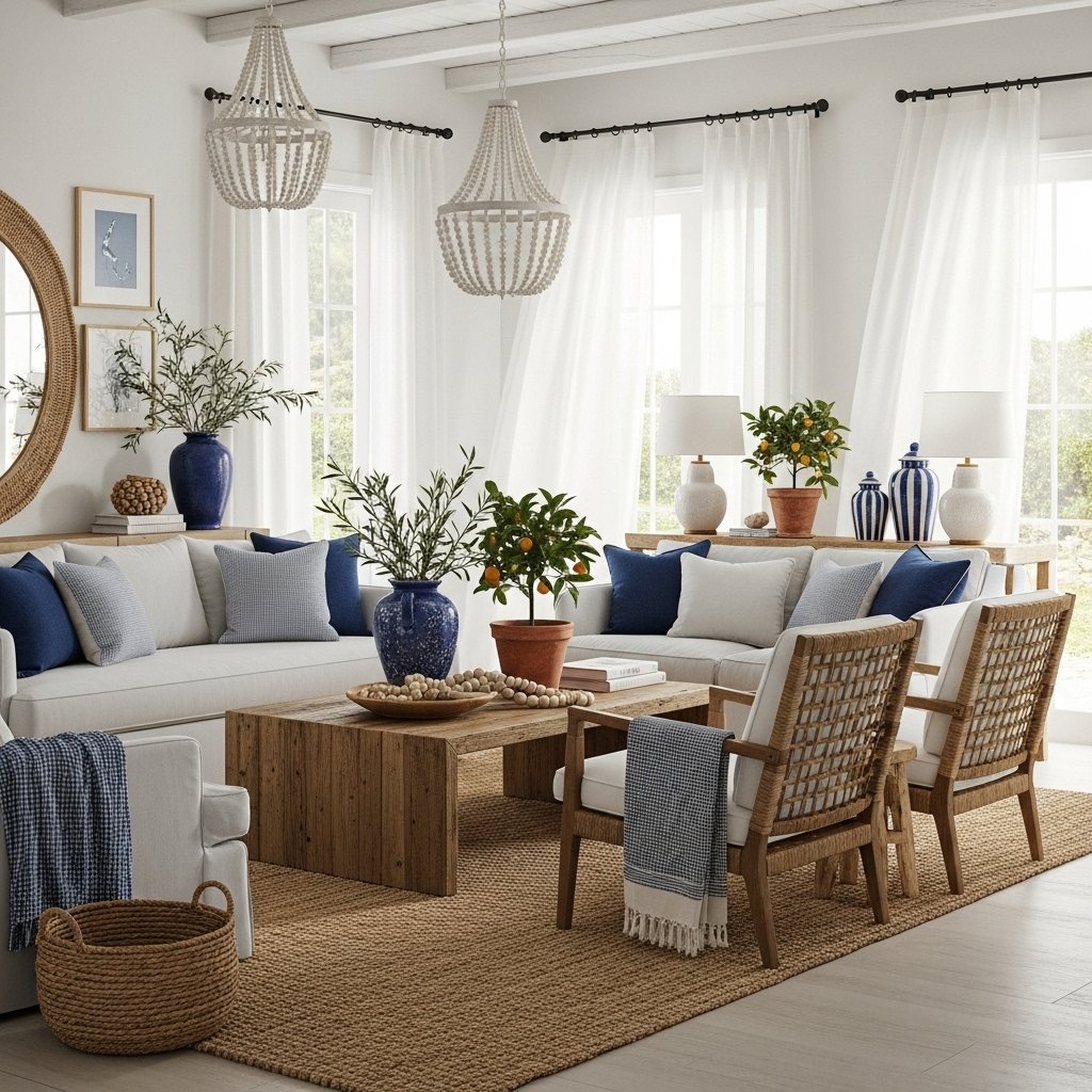 Wood Beaded Chandelier