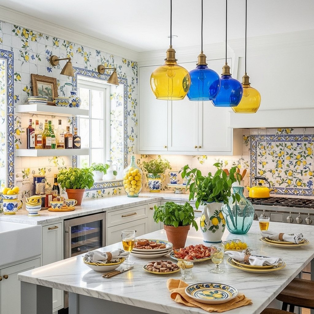 Amalfi Lemon Tile & Glass