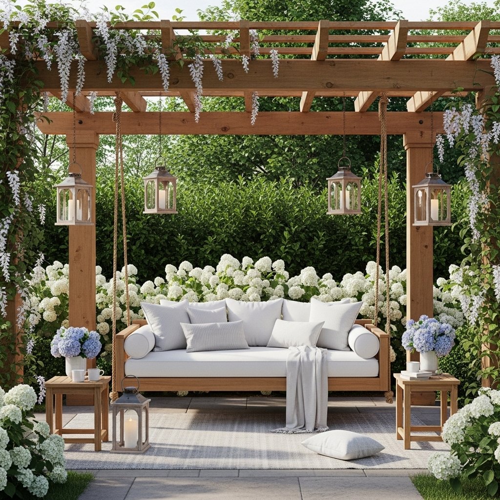 The Enchanting Pergola Swing Sanctuary The Enchanting Pergola Swing Sanctuary