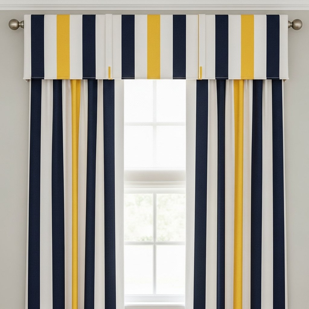 Bold Cabana Stripe Curtain and Valance