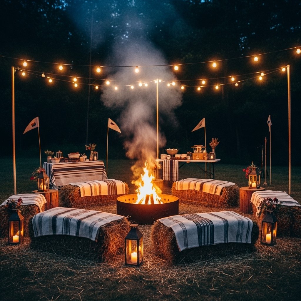 Cozy Patriotic Campfire