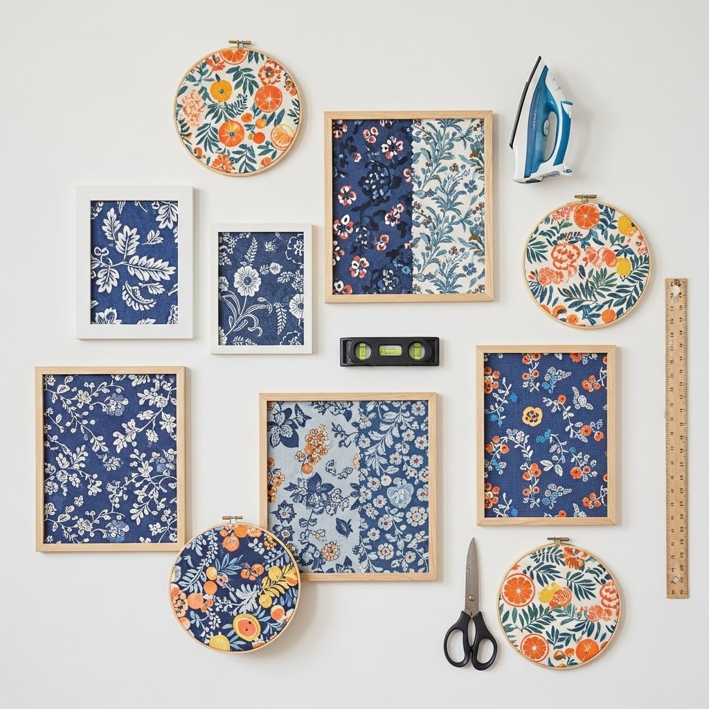 The Framed Fabric Gallery Wall