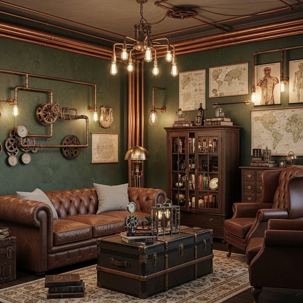 The Steampunk Inspired Green Study