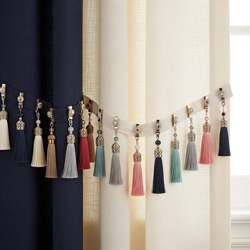 Multi-Color Tassel Clip Garland