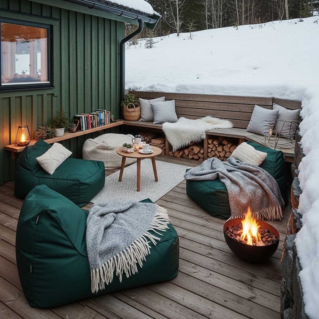 The Fireside Bean Bag Lounge