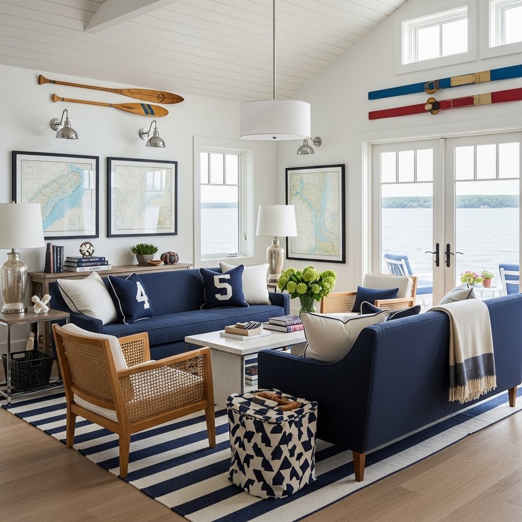 Decorative Wooden Wall Oars