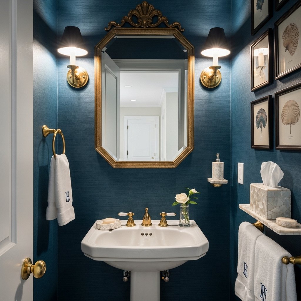 The Jewel-Box Powder Room