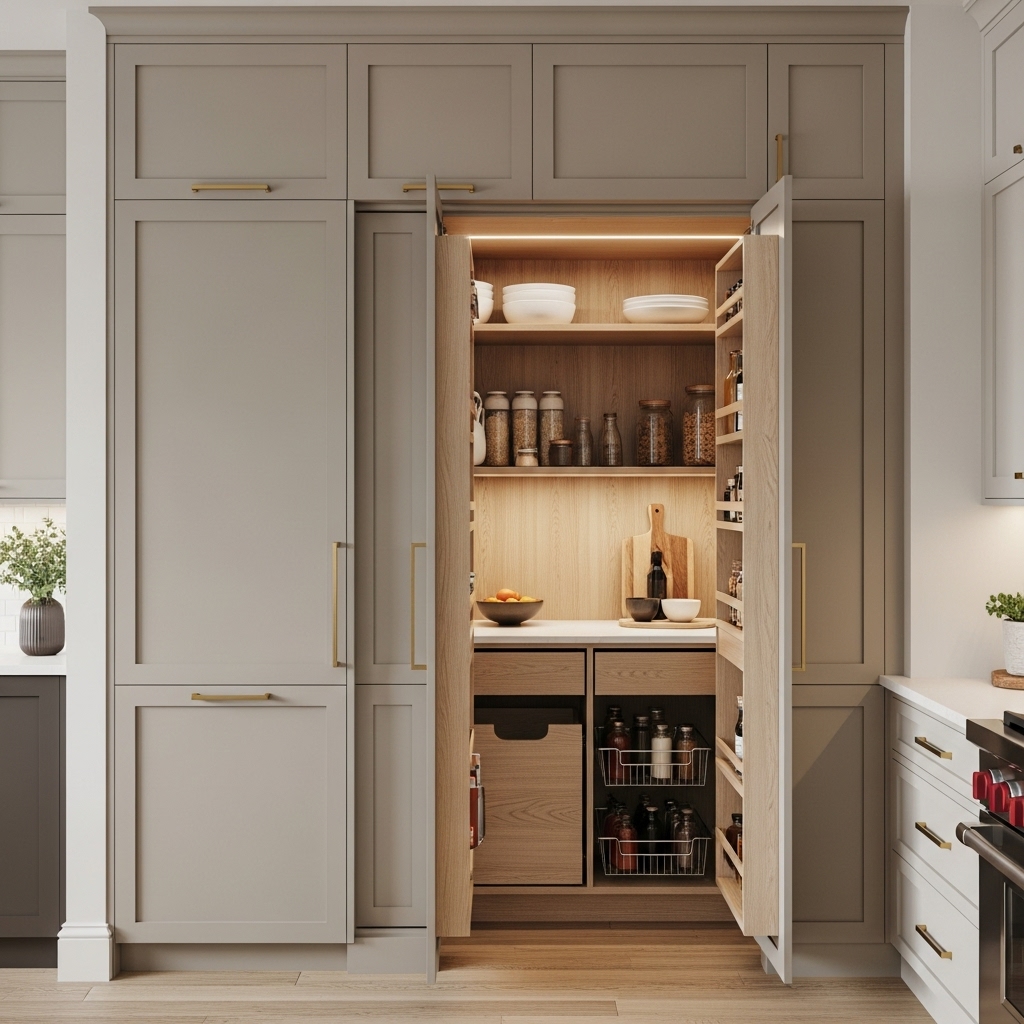 Hidden Butler’s Pantry Cabinet Hidden Butler’s Pantry Cabinet