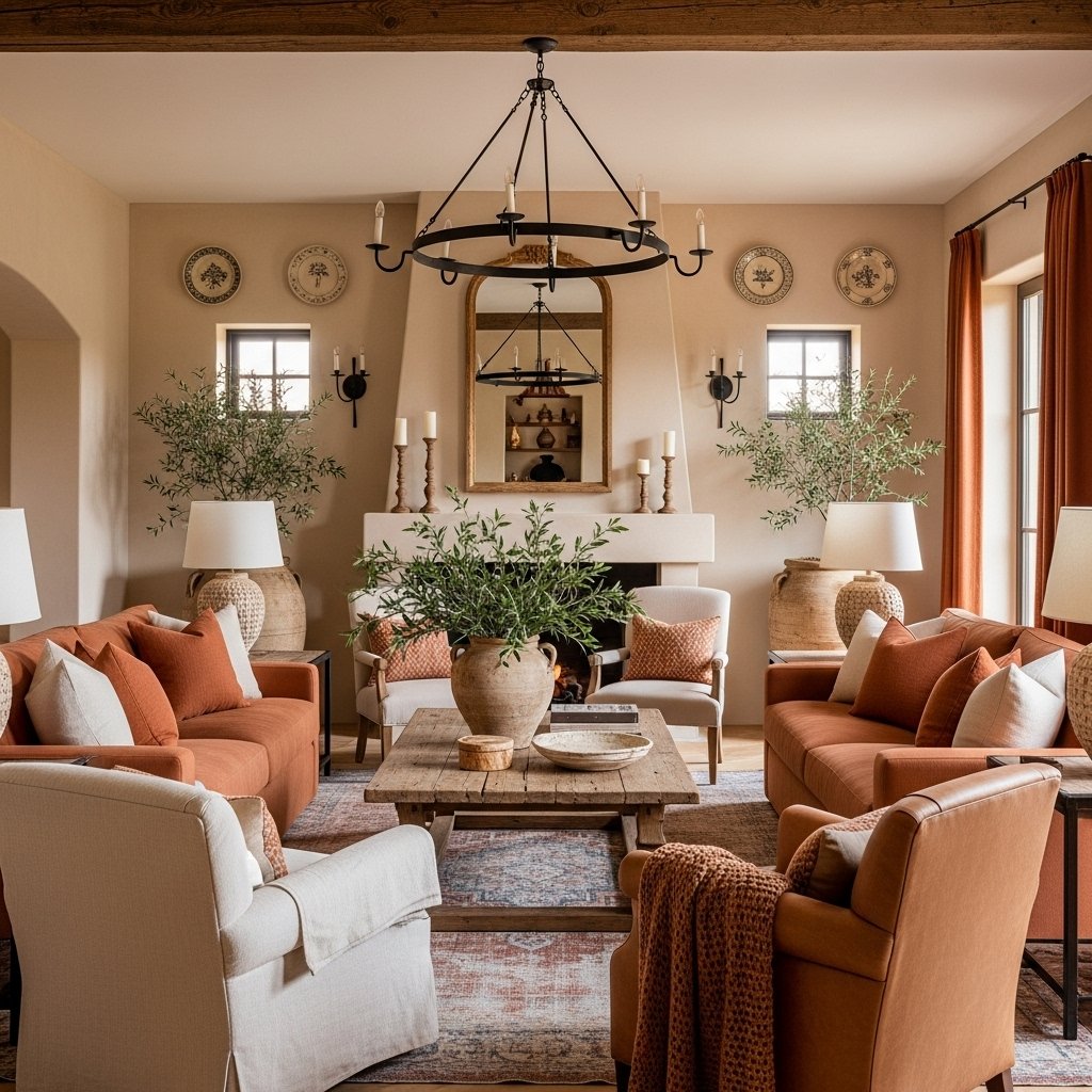 Warm Terracotta Sofa