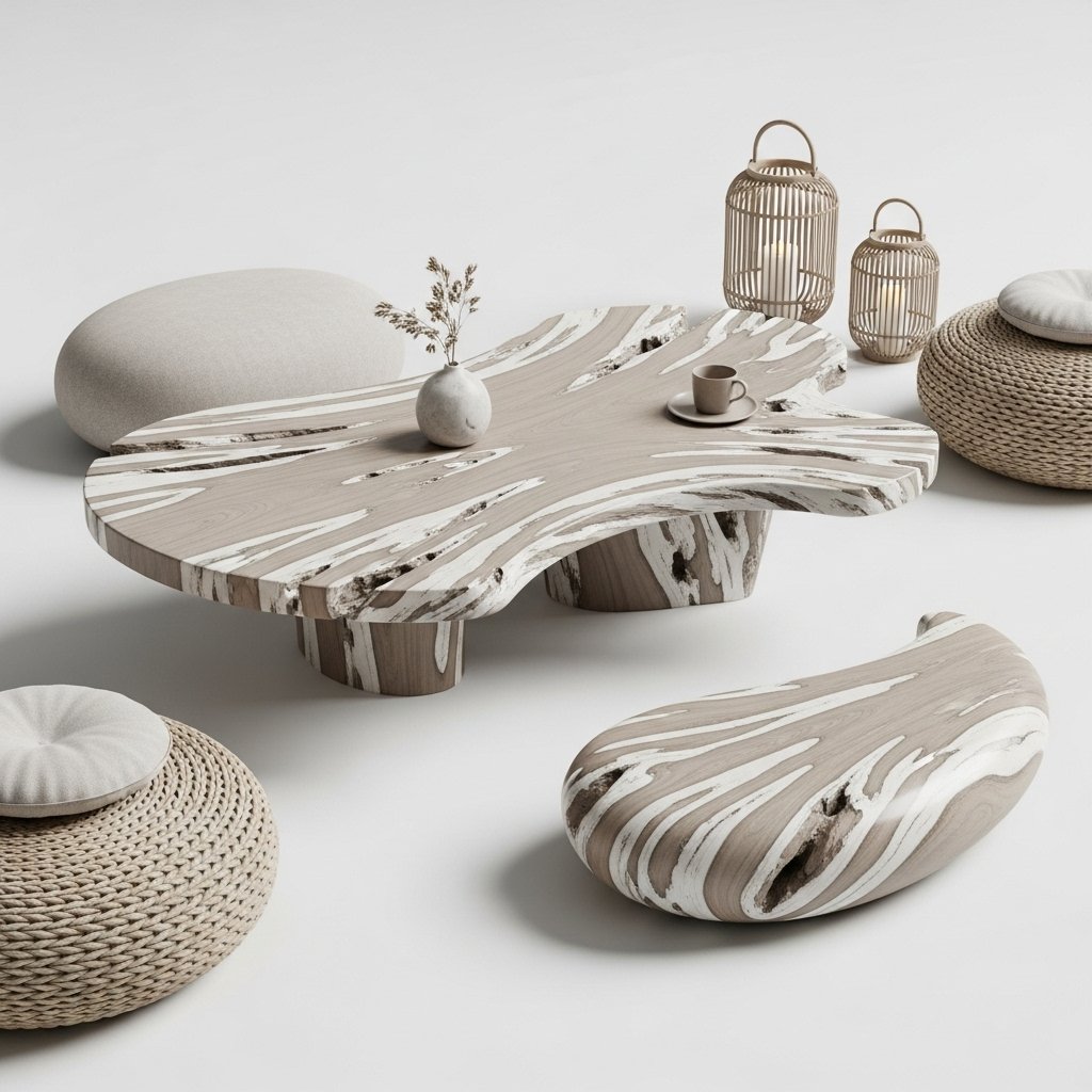 Driftwood Flow Sculptural Table