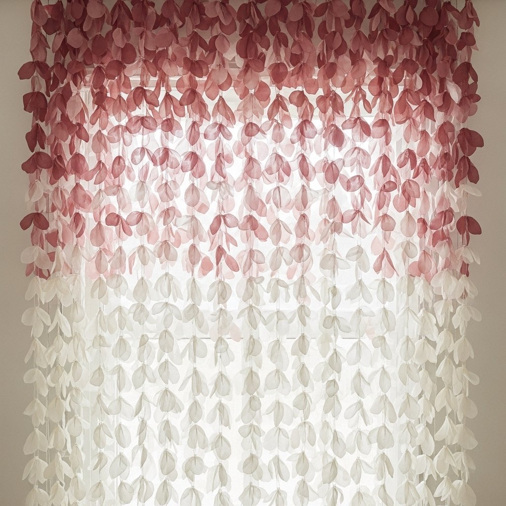 Cascading Ombre Petal Curtain