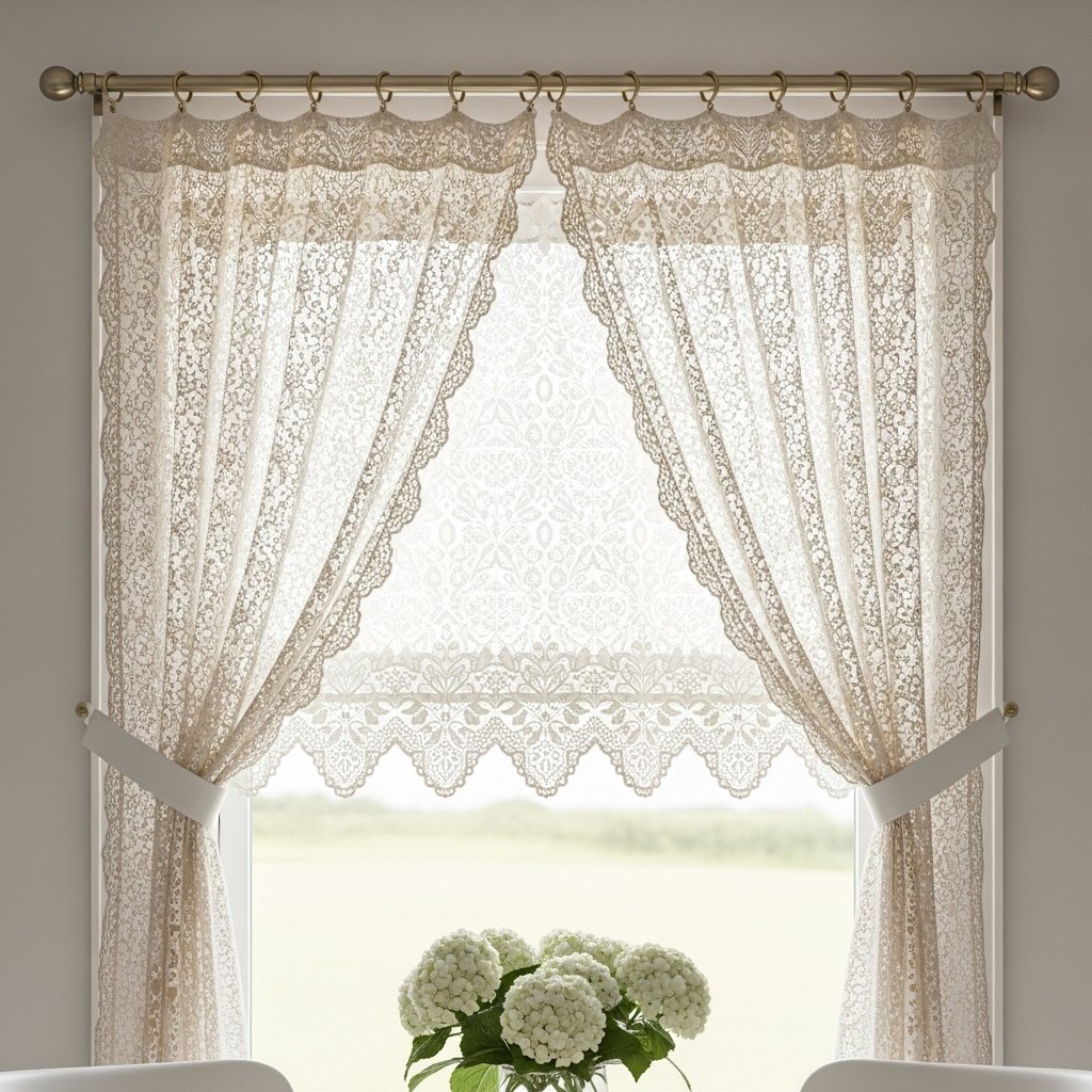 Heirloom Lace Panel Curtain Set