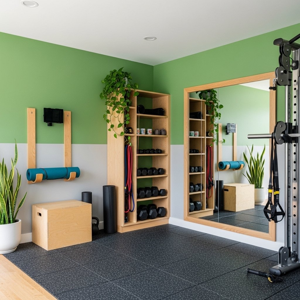 Fresh Two-Tone Gym Walls