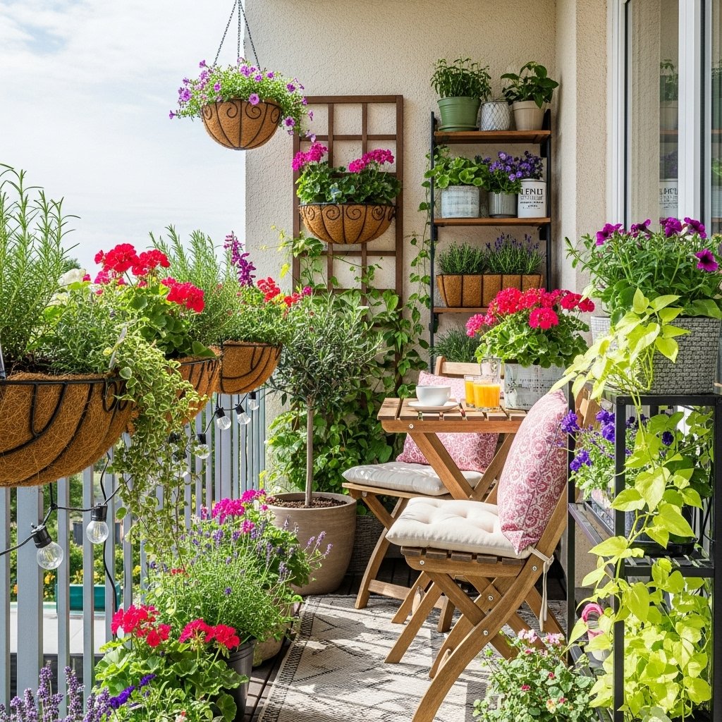 The Vibrant Balcony Oasis