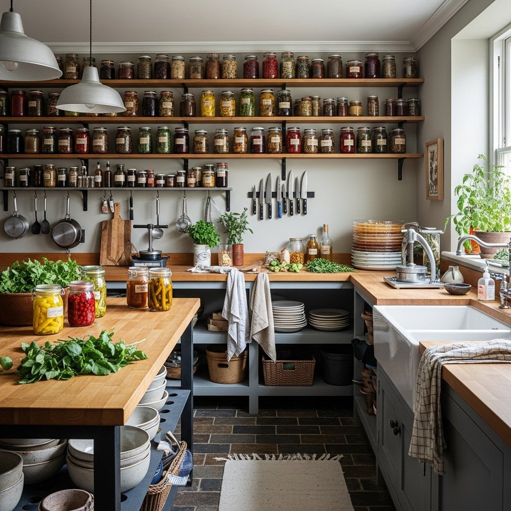 Farmhouse Pantry Prep Station