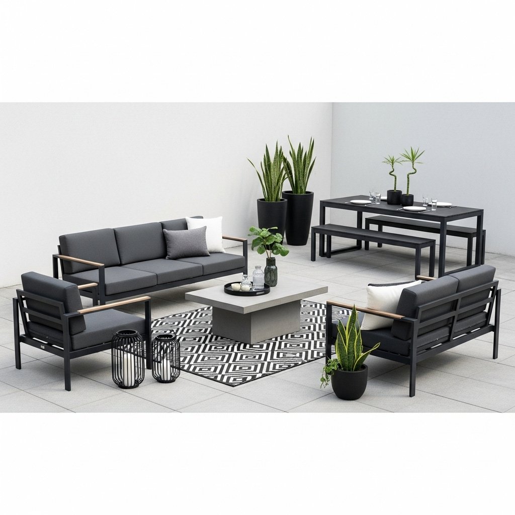 The Monochrome Modern Outdoor Living The Monochrome Modern Outdoor Living