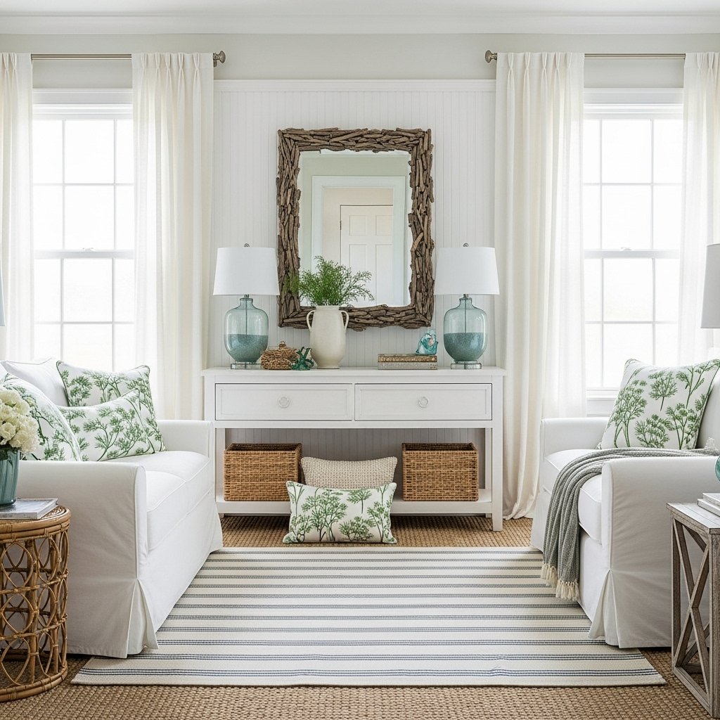 Breezy Coastal Green Accents